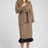 Oversized Belted Long Coat