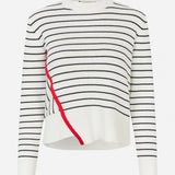 Centa Sweater -Egret Baritone Stripe