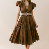 Daphne Dress -Black / Mocha