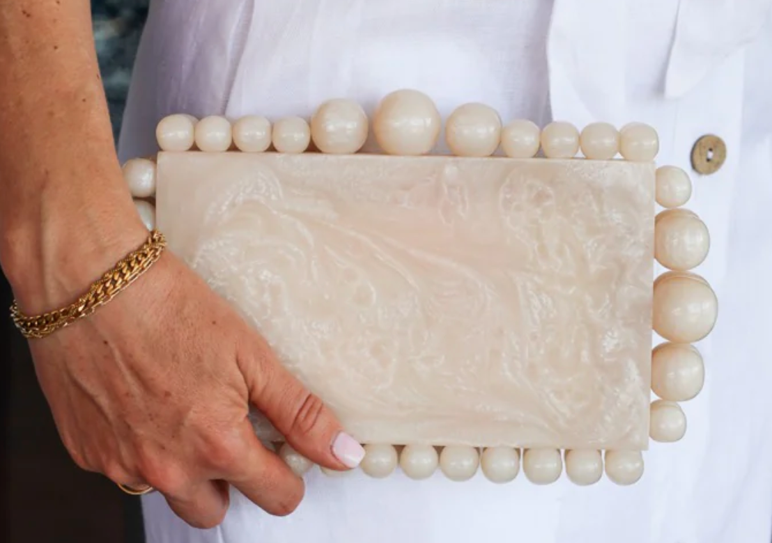 Acrylic Marble Clutch