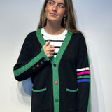 Black and Green Cardigan